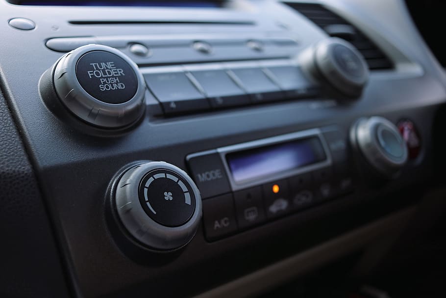 audio, car audio, radio, volume, buttons, car, interior, air conditioner, ac, dash