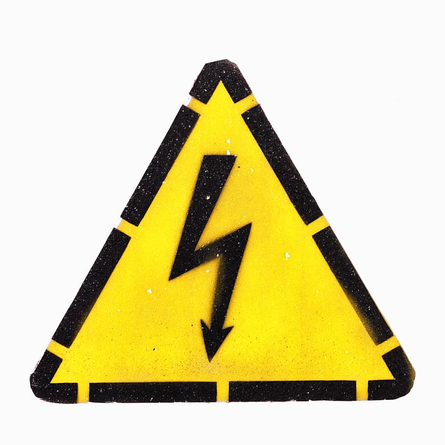 seta, atenção, conselho, cuidadoso, cautela, perigo, perigoso, elétrico, eletricidade, energia