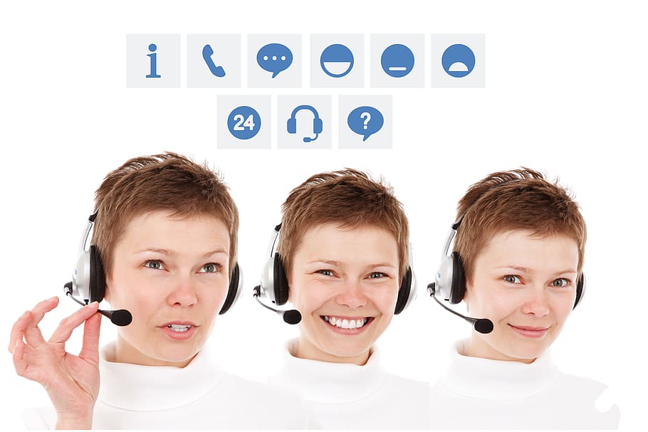 call center, headset, woman, service, consulting, information, talk, continents, global, international