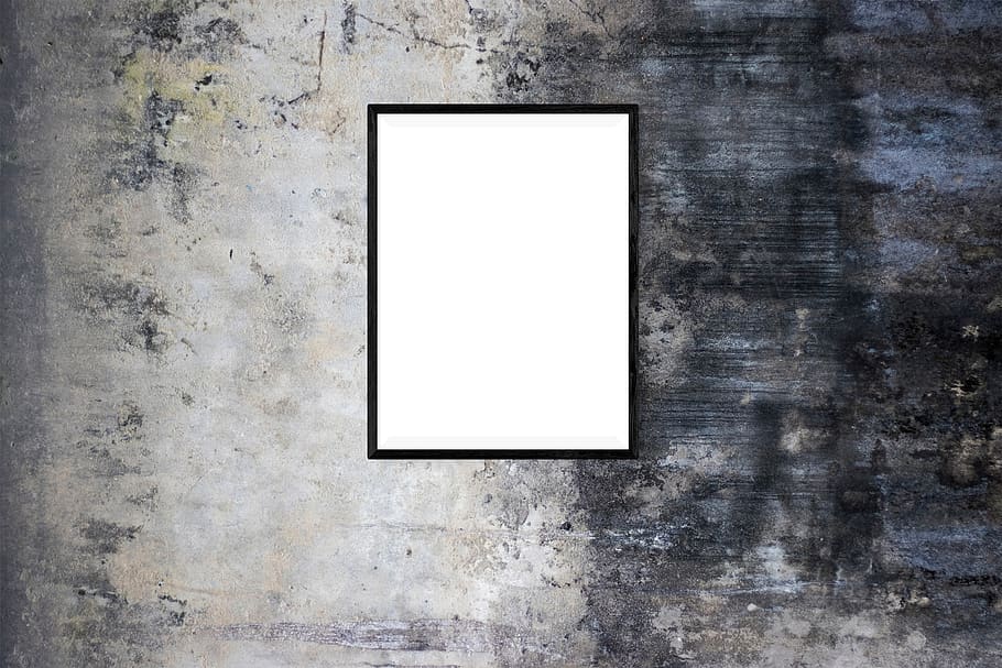 frame, poster, mockup, canvas, wall, presentation, mock, interior, template, blank