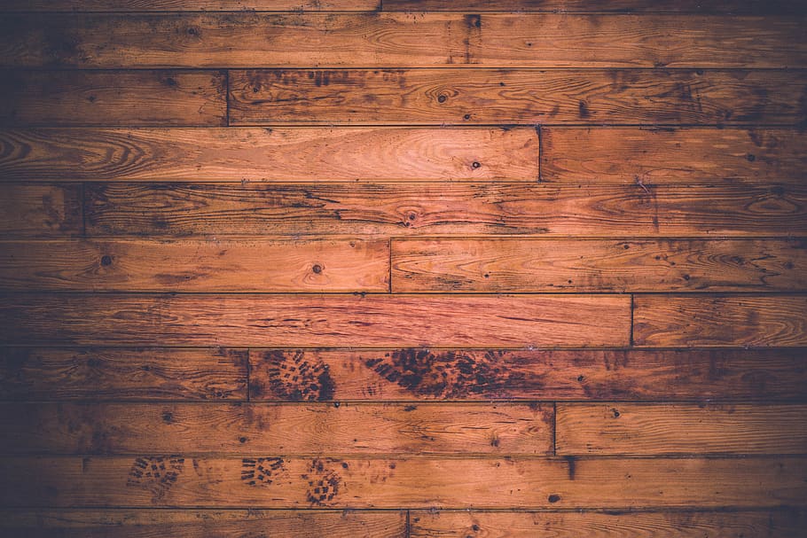 madeira, pranchas, parede, padronizar, chão, pegadas, madeira - material, fundos, marrom, dentro de casa