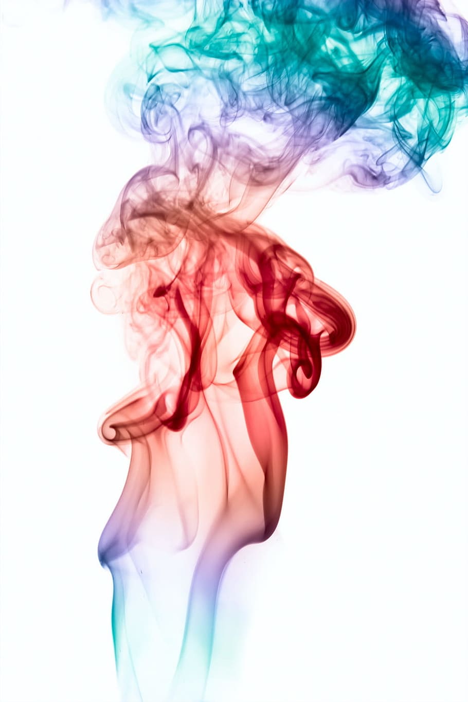 abstract, aroma, white, aromatherapy, background, color, smell, smoke, studio shot, white background