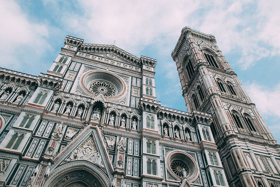 cathedral, florence, europe, church, architecture, building, structure, sky, santa maria del fiore, religious