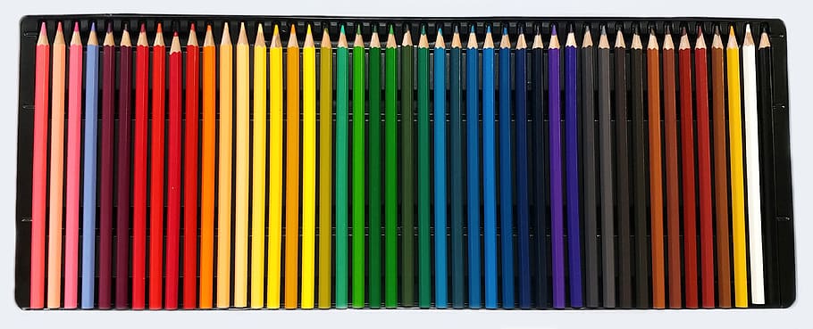 cores, lápis, cor, desenhar, artigos de papelaria, pintura, criatividade, desenho, arte, colorido