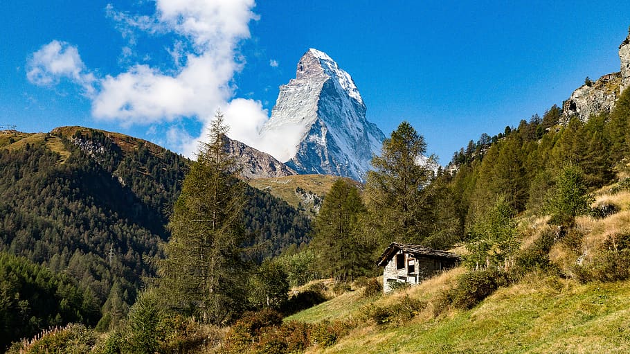 matterhorn, valais, zermatt, mountains, alpine, gornergrat, high mountains, summit, switzerland, mountain