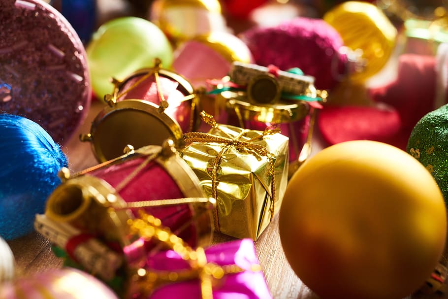 natal, tahun baru, 2019, merayakan, perayaan, hadiah, agama, yesus, dekorasi, ornamen