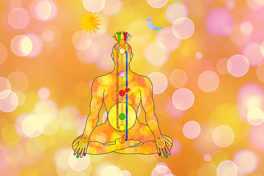 chakra, centros de energía, cuerpo, centro, yoga, chakra sacro, plexo solar, chakra del corazón, chakra de la garganta, agitación