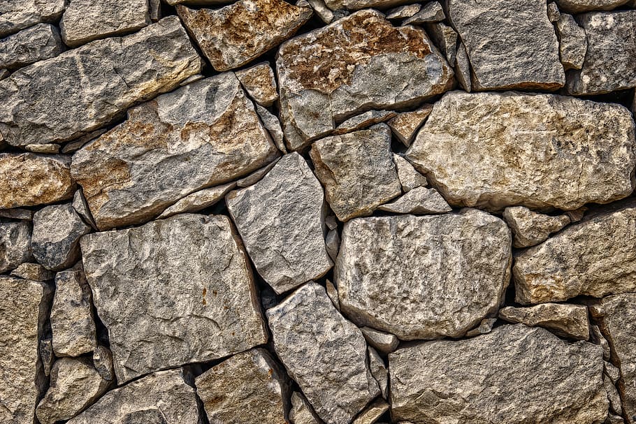 pedra, parede, Rocha, alvenaria, estrutura, padrão, plano de fundo, pedras do campo, textura, parede de pedra