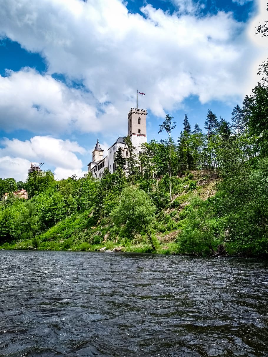 rosenberg, bohemia, moldova, czech republic, castle, sky, rožmberk, castle area, vltava, architecture