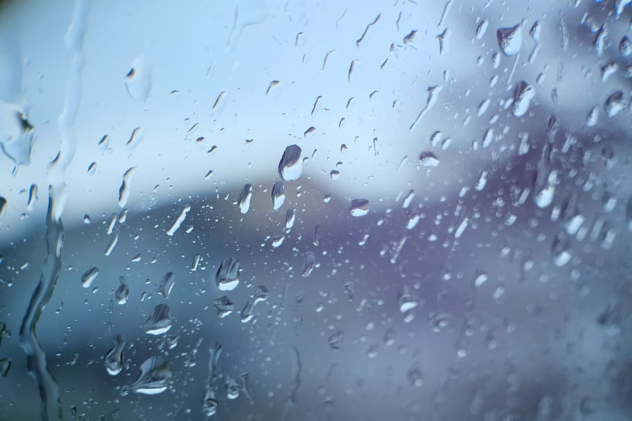 rain, raindrop, wet, water, raindrops, window, drops, droplets, rainy, liquid