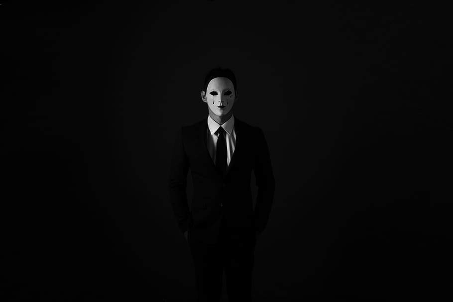 mask, anonymous, v for vendetta, masu-pack, masque, máscara, маска, black, suit, business person