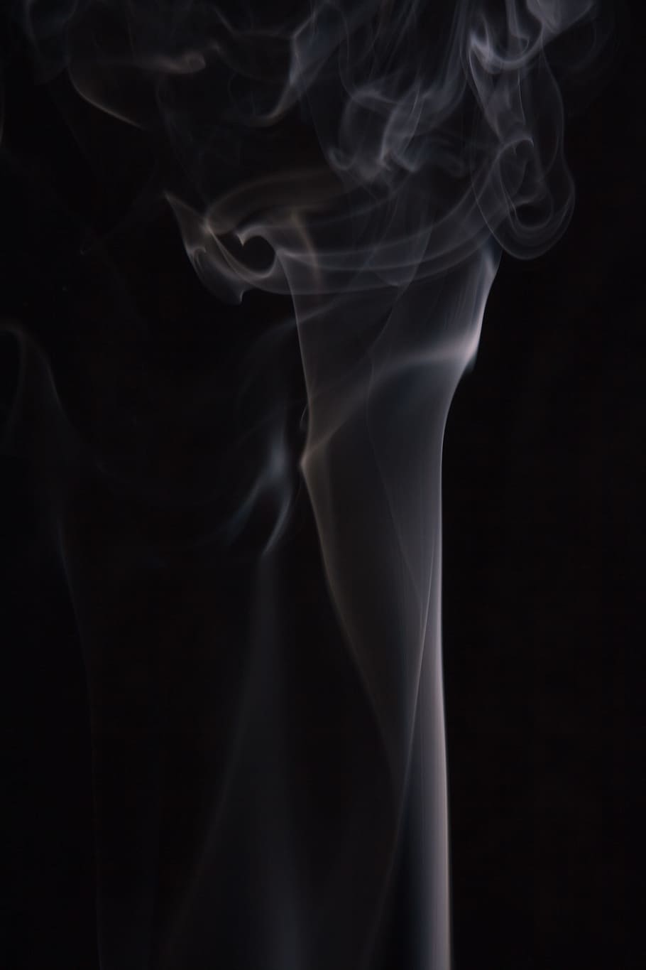 smoke, abstract, shapes, black, texture, background, fog, effect, contemplation, curve