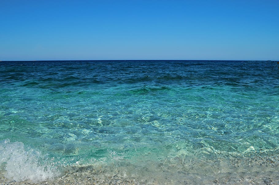 mar, azul, agua, ondas, líquido, transparente, fresco, fondo, turquesa, colores