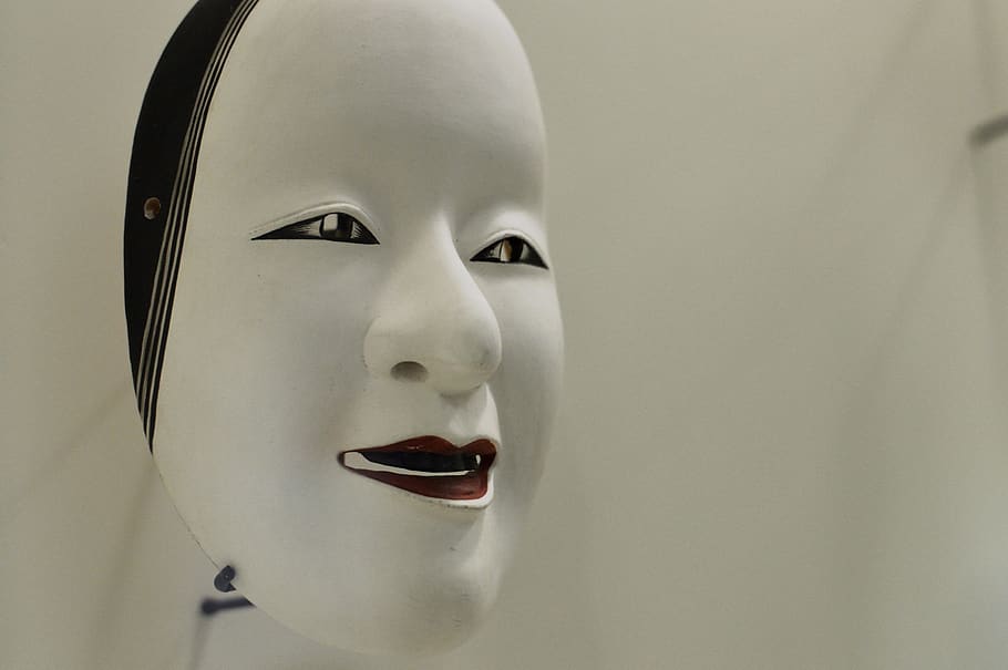asia, face, art, mask, chief, japan, eastern, traditional, culture, japanese
