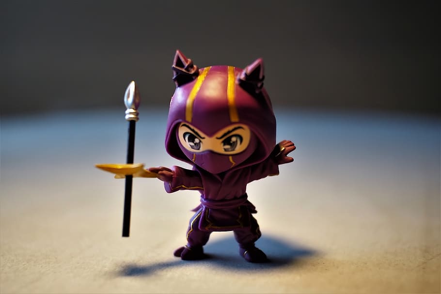 toy, small, cute, figurine, ninja, character, child, league, legends, full length