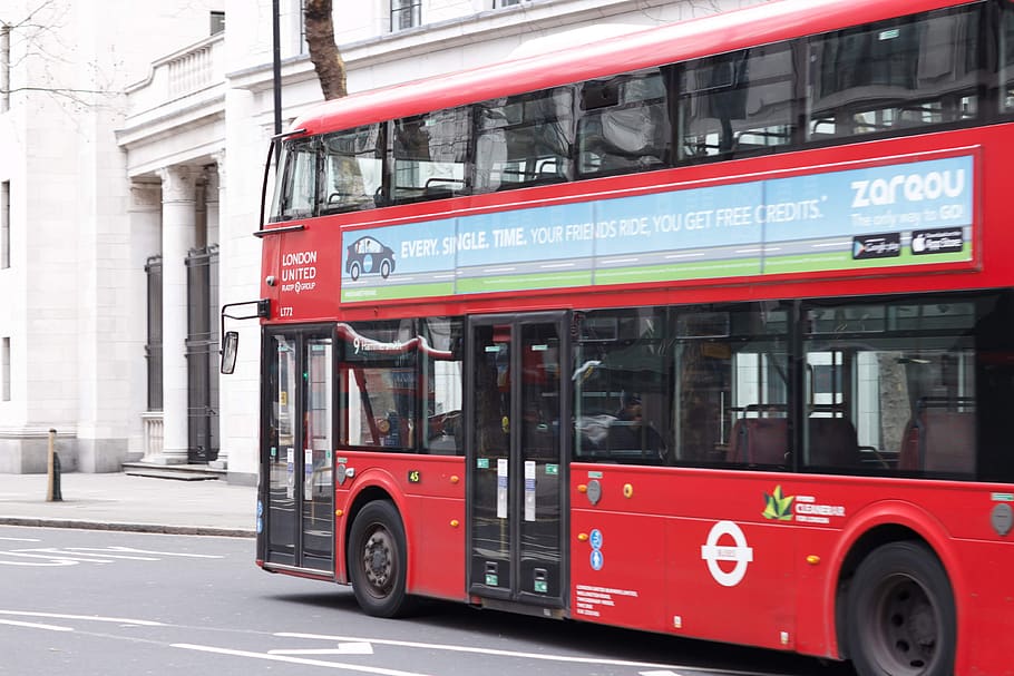 ônibus britânico, ônibus vermelho, ônibus de dois andares, inglaterra, londres, vermelho, cidade, arquitetura, transporte, ônibus