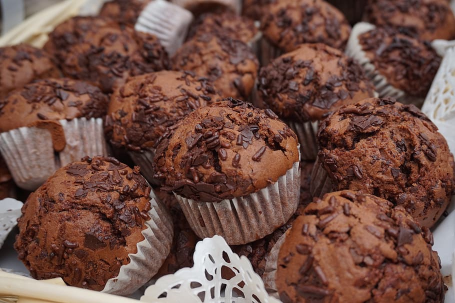 muffins, sweet, chocolate, benefit from, delicious, eat, dessert, food, food and drink, temptation