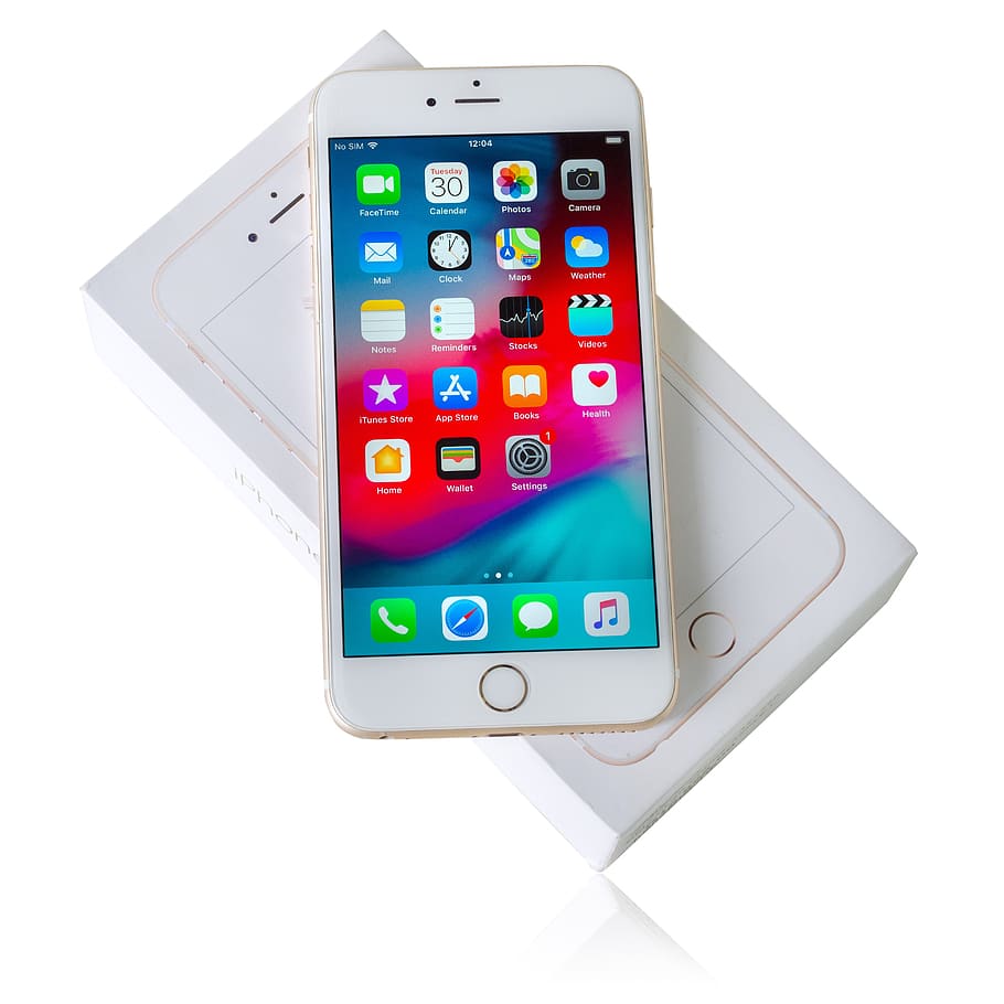 apple iphone 6 s plus a1687, teléfono, móvil, teléfono inteligente, tableta, tecnología, aislado, pantalla, inteligente, comunicación