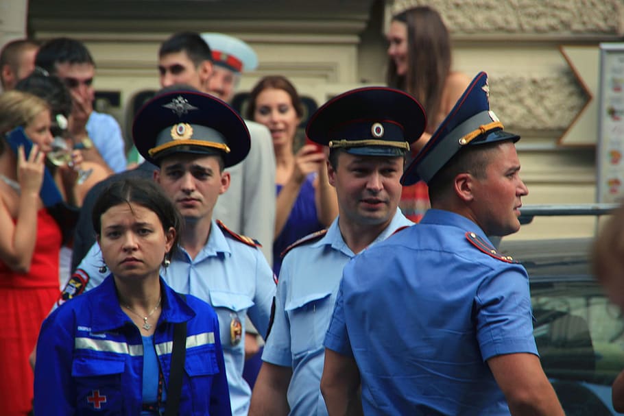 policial, Petersburg, médico, direito, polícia, dia, horizontal, adulto, masculino, ocupação