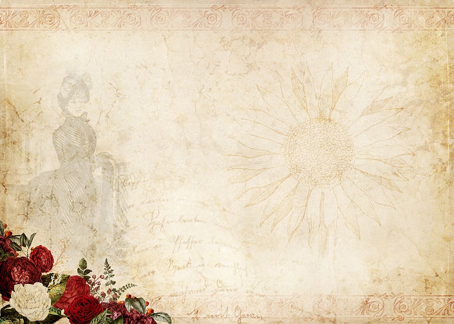 flowers, frame, ornament, shabby, chic, background image, ornaments, decorative, deco, victorian