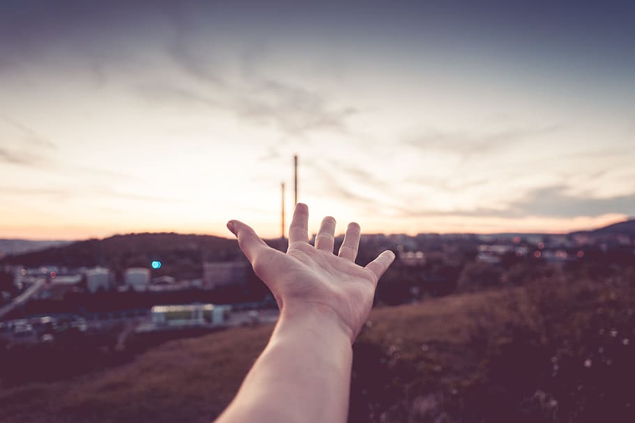 hand, reaching, sky, connection, earth, far far away, hands, heaven, home, people