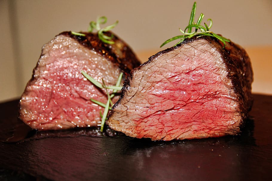 meat, fillet, steak, food, beef, eat, restaurant, meal, fillet of beef, tasty