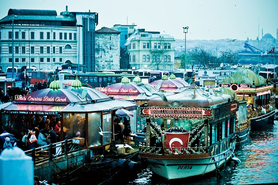 market, bosphorus, tourism, istanbul, turkey, east, bridge, building exterior, architecture, built structure