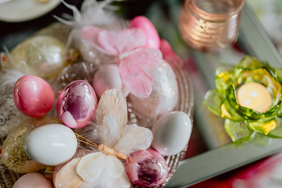 decorações de mesa de páscoa, férias, colorfull, decoração, primavera, ovos, páscoa, comida, comida e bebida, frescura