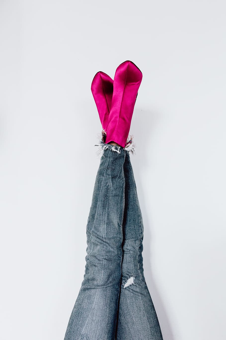mulher, rosa, botas, azul, jeans, botas cor de rosa, sapatos cor de rosa, pernas, blues jeans, moda