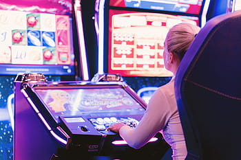 slot machines, gambling, casino, jackpot, indoors, arts culture and entertainment, technology ...