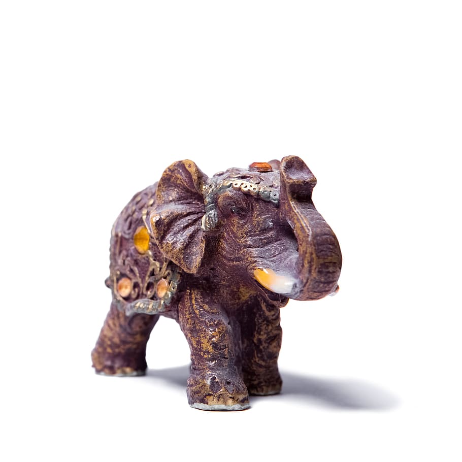 animal, background, cutout, elephant, heavy, isolated, large, miniature, model, object