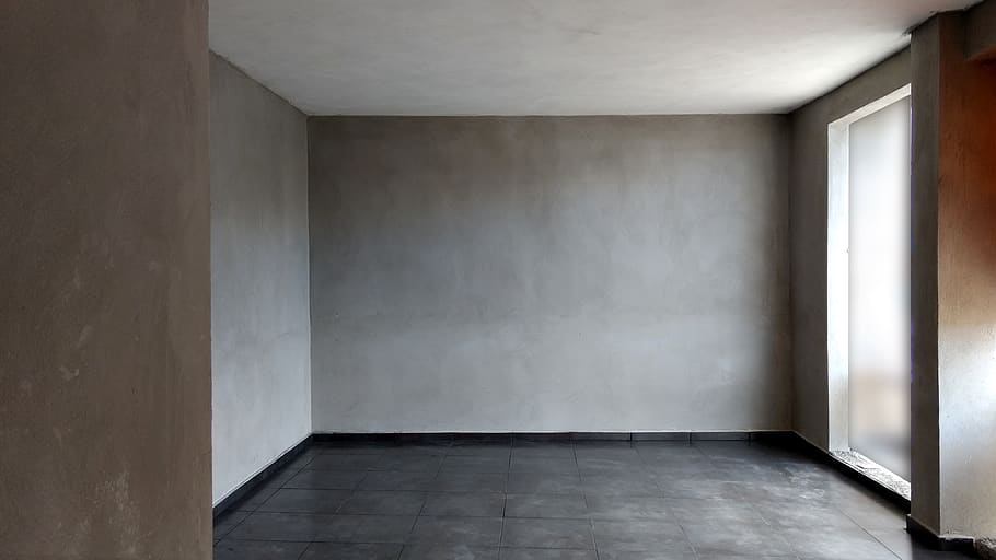 quarto, vácuo, dentro, interior, contemporâneo, parede, arquitetura, vazio, piso, característica de construção de parede