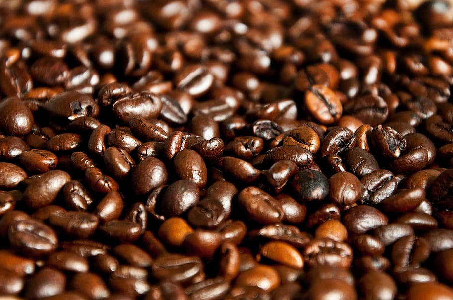 coffee, coffee beans, benefit from, food, cafe, brown, coffee - drink, roasted coffee bean, food and drink, full frame