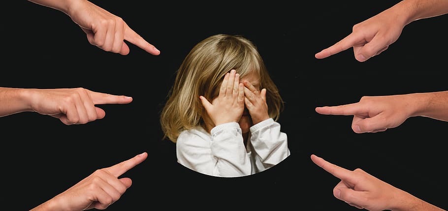 bullying, child, finger, suggest, the identified patient, show, divorce, pressure, load, fear