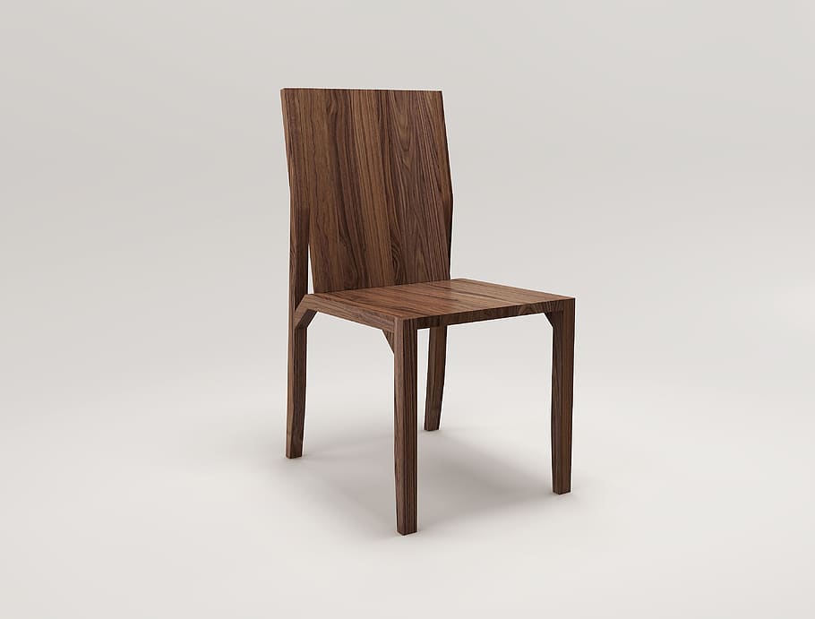 chair, furniture, wood, seat, wood - material, indoors, studio shot, empty, brown, absence