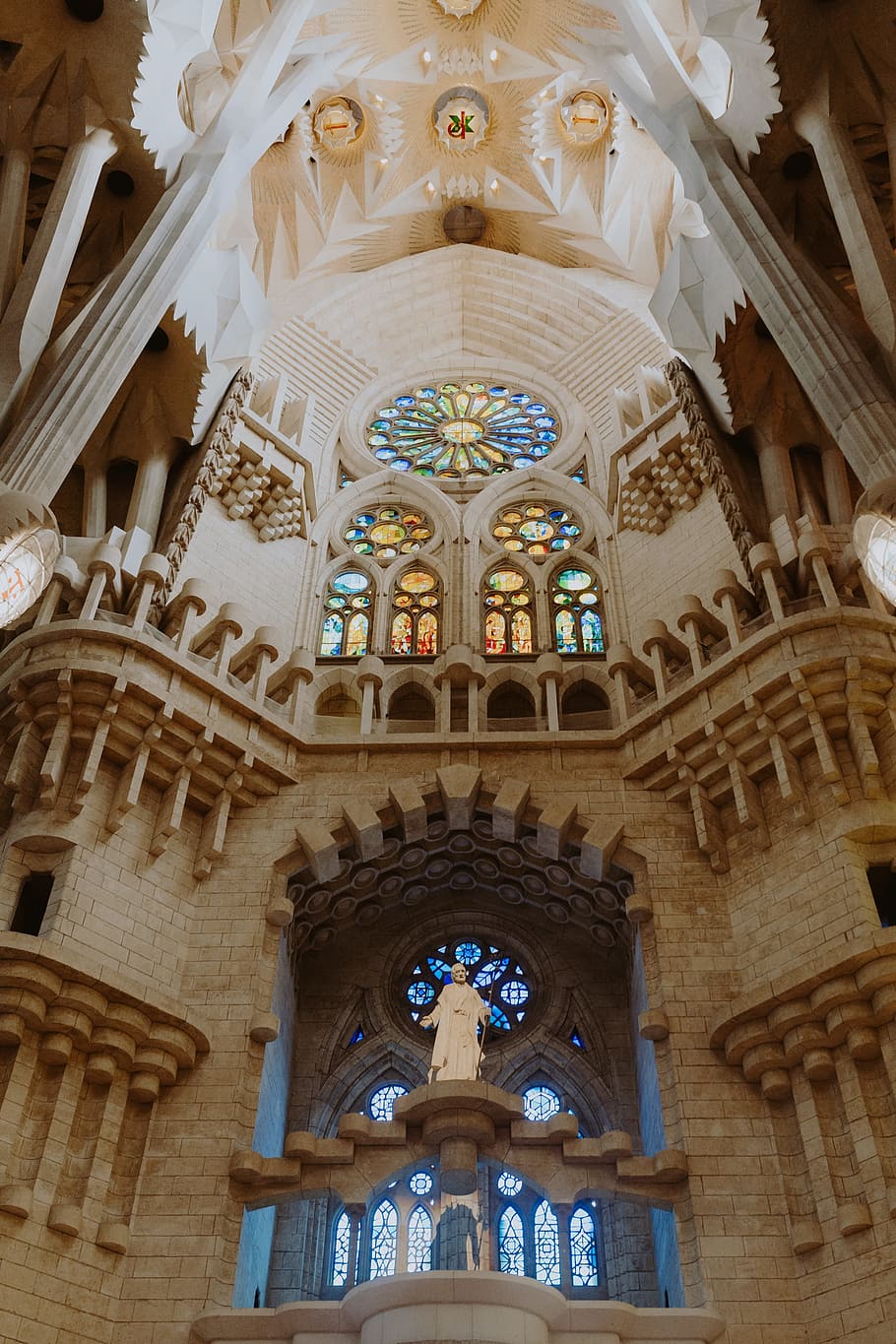 catedral, projetado, barcelona, ​​espanha, religião, arquitetura, cidade, Europa, igreja, espanhol