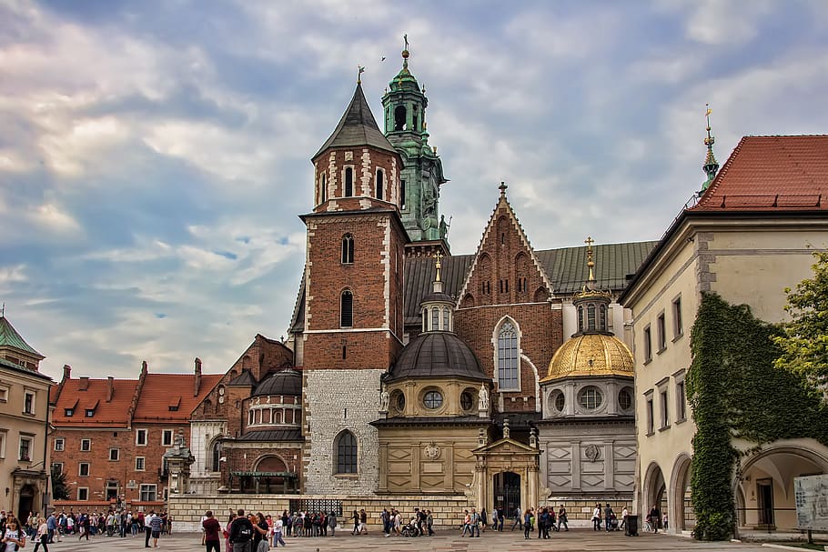 wawel, krakow, polandia, monumen, sejarah, arsitektur, struktur yang dibangun, bangunan eksterior, bangunan, agama
