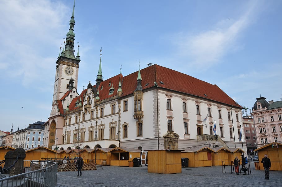 olomouc, the town hall, city, czech republic, architecture, the market, old town, monuments, building exterior, built structure