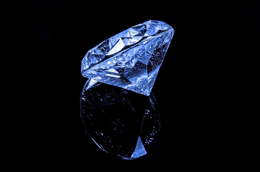 diamond, black, rich, brilliant, crystal, background, gem, object, facet, money