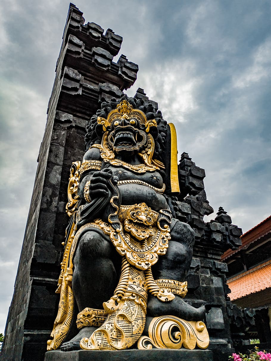 bali, water palace, vacations, places of interest, dragon, statue, around the world, fountain, water, palace