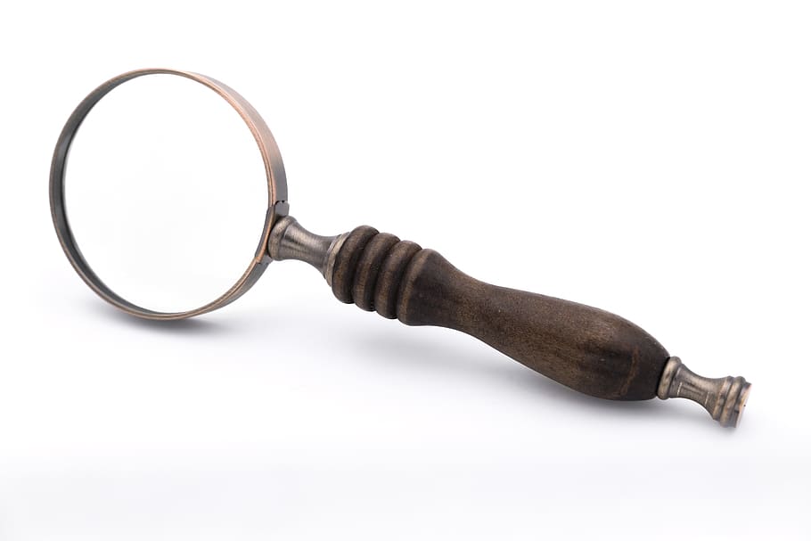 magnifying glass, reading magnifying glass, increase, magnification, zoom, to find, read, see, detective, old