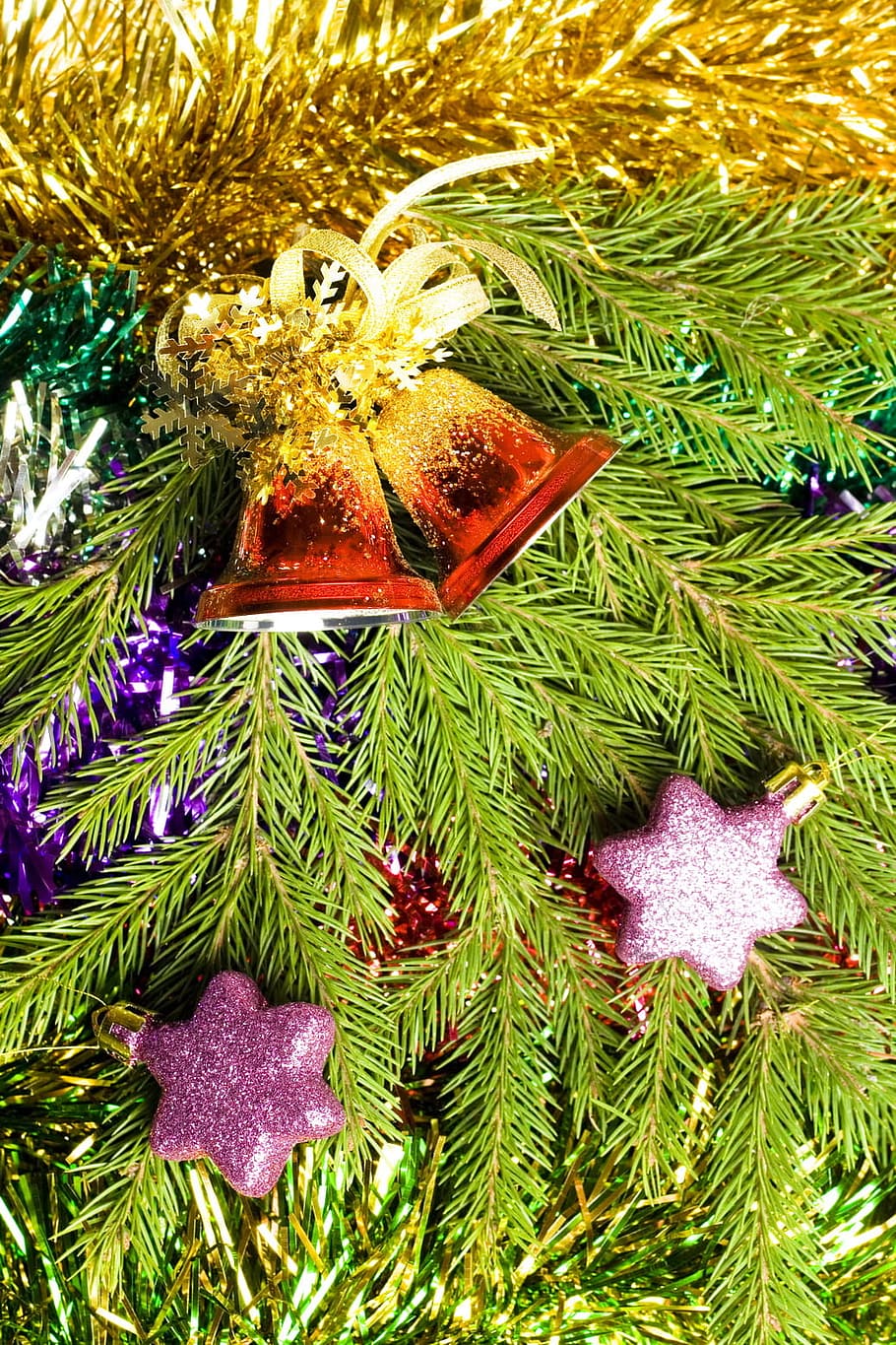 perayaan, natal, pohon natal, konifer, termasuk jenis pohon jarum, dekorasi, cemara, hadiah, tergantung, liburan