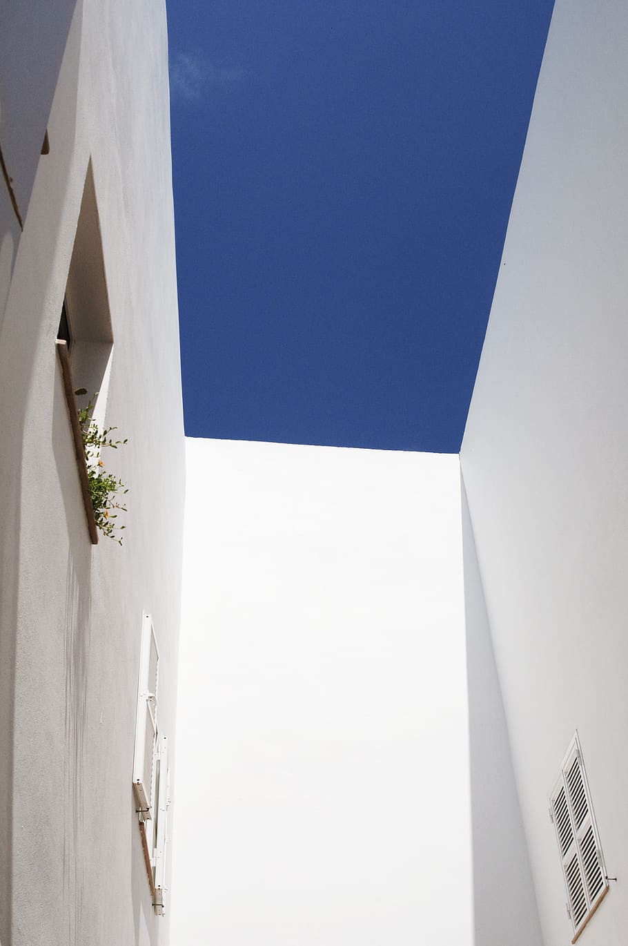 architecture, menorca, white, wall, window, sky, blue, building, built structure, building exterior