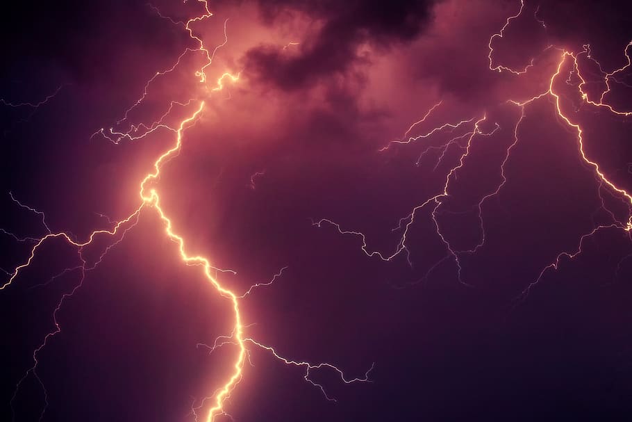 flash, thunderstorm, thunderbolt, thunder, clouds, sky, storm clouds, weather mood, heaven mood, storm