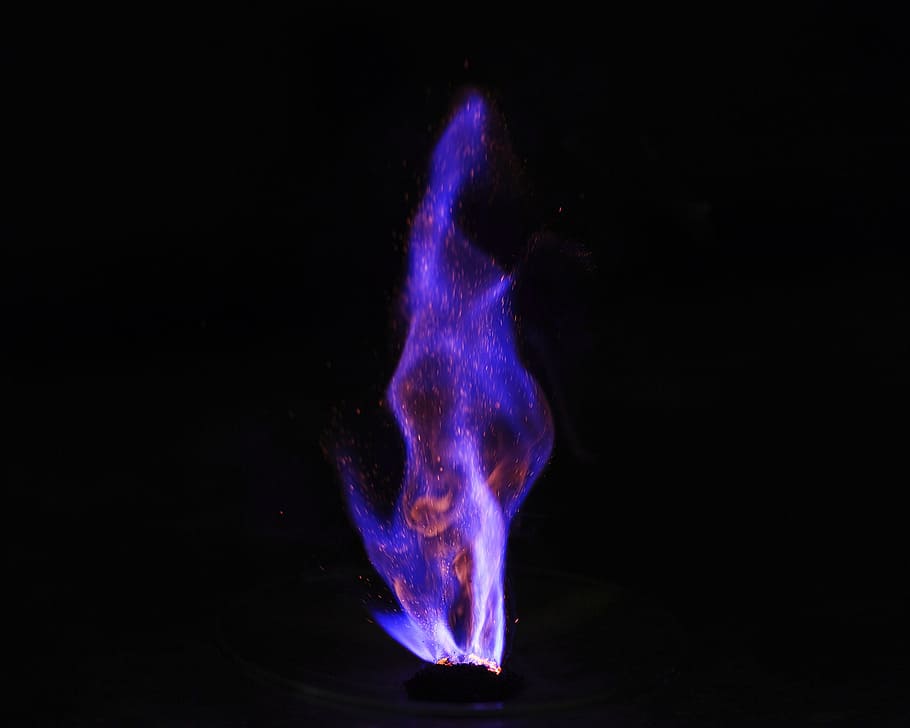 spontaneous, combustion reaction, potassium permanganate, glycerol, combustion, reaction, chemistry, chemical, science, chemist