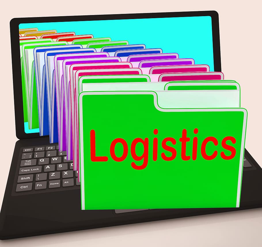 logística, pastas, laptop, significado, planejamento, organização, coordenação, coordenar, coordenador, engenharia