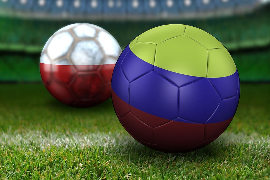 football world cup 2018, world cup 2018, russia 2018, world cup, ball, flag, sport, football, colombia, poland