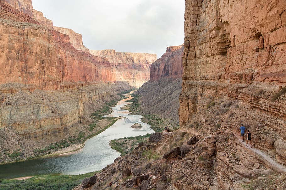 colorado river, grand canyon, landscape, scenic, nankoweap, marble canyon, rocks, panorama, natural, geological