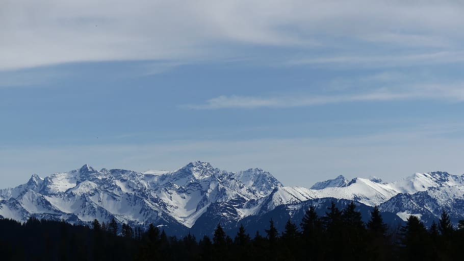 montaña, nieve, montañas, paisaje, alpino, invierno, naturaleza, invernal, suiza, cielo