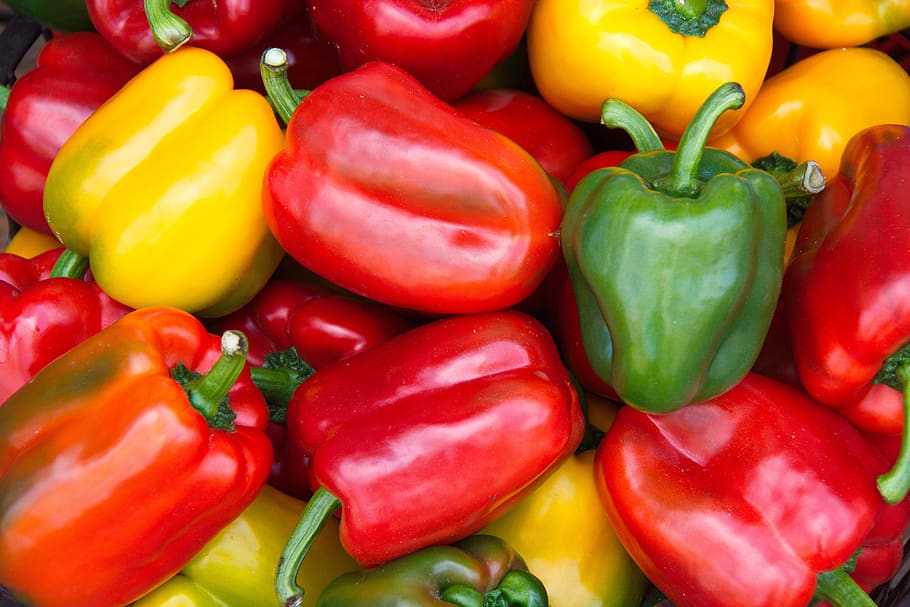 vegetable, chilli, bell pepper, pepper, food, food and drink, red, freshness, large group of objects, full frame